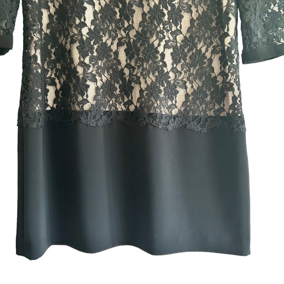 Ted Baker Black Lace Women's 3/4 Sleeve Mini Sheath Dress Size Medium - Picture 10 of 16